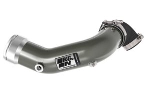 Ford F-250 Charge Pipe Kit - K&N Engineering - Mandrel-bent Aluminum - Gunmetal Gray - `17-`21 Ford F-250 Charge Pipe Kit - K&N Engineering - Mandrel-bent Aluminum - Gunmetal Gray - `17-`21